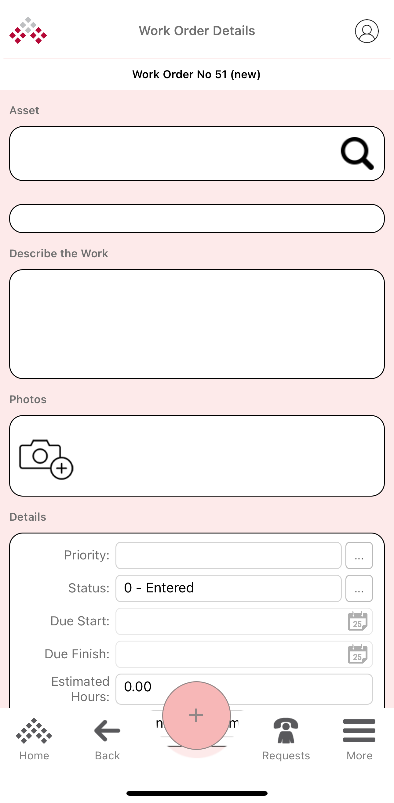 Creating A New Work Order – MEX User Guide